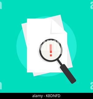 Audit Emblem mit weißen Laken Stock Vektor