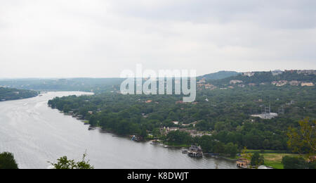 Blick vom Mount Bonnell in Austin, Texas, USA Stockfoto