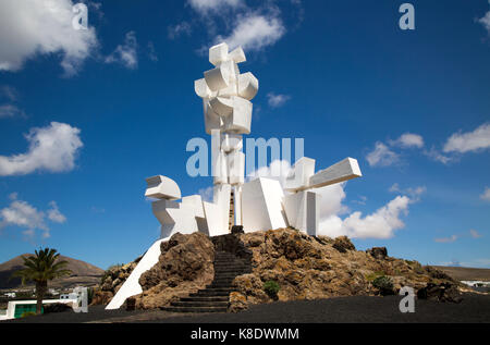 Monumento ein la Fecundidad durch César Manrique, Monumento al Campesino, San Bartolome, Lanzarote, Kanarische Inseln, Spanien Stockfoto