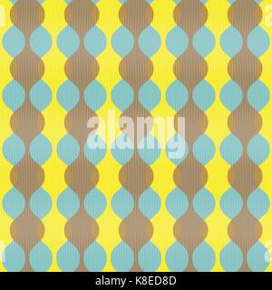 Vertikale Retro Wellen Muster Vektor Stock Vektor