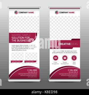 Multipurpose Business Roll-up-Banner Stock Vektor