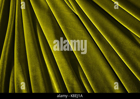 Olive Farbe velvet Textil für Hintergrund oder Textur Stockfoto