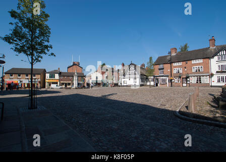 Marktplatz, Sandbach, Cheshire, England Stockfoto