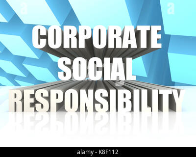 Die soziale Verantwortung der Unternehmen Stockfoto