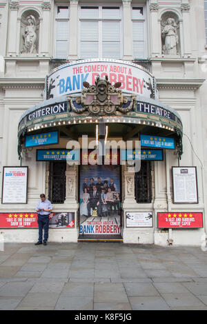 Das Äußere des Kriterium Theater in Piccadilly Circus in London's West End. Stockfoto