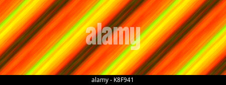 Blended diagonale Streifen von dicken Lackierung in den Farben Orange, Gelb und Grün (nahtlose Textur) Stockfoto
