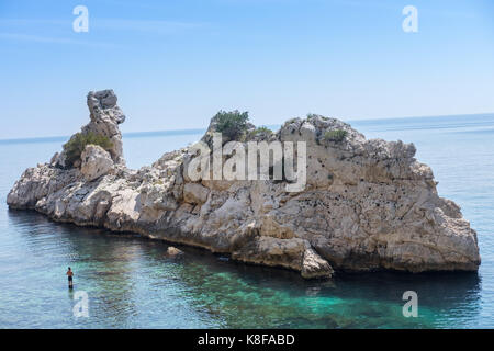 Calanque de sugiton, Calanques Nationalpark, Südfrankreich. Stockfoto