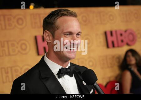 Los Angeles, CA, USA. 17 Sep, 2017. Alexander Skarsgard in der Ankunftshalle für HBO Emmy nach Partei, der Pacific Design Center, Los Angeles, CA 17. September 2017. Credit: JA/Everett Collection/Alamy leben Nachrichten Stockfoto