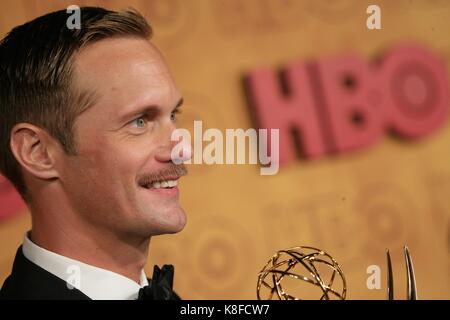 Los Angeles, CA, USA. 17 Sep, 2017. Alexander Skarsgard in der Ankunftshalle für HBO Emmy nach Partei, der Pacific Design Center, Los Angeles, CA 17. September 2017. Credit: JA/Everett Collection/Alamy leben Nachrichten Stockfoto