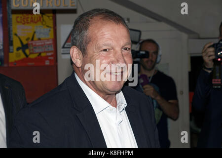 Paris, Frankreich. September 2017. Rolland Courbis besucht am 18. September 2017 die "Trophées du Bien-Etre", Mathurins Theater in Paris, Frankreich. Quelle: Bernard Menigault/Alamy Live News Stockfoto