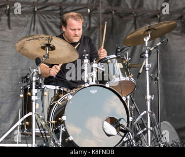 Chicago, Illinois, USA. 16 Sep, 2017. KEVIN RAINSBERRY von RVIVR während Riot Fest Musik Festival bei Douglas Park in Chicago, Illinois Credit: Daniel DeSlover/ZUMA Draht/Alamy leben Nachrichten Stockfoto
