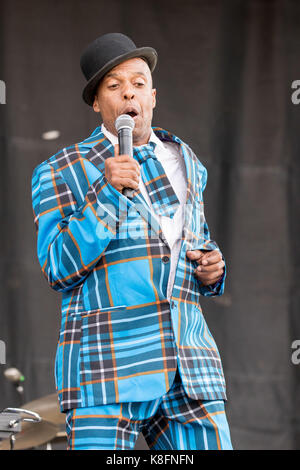Chicago, Illinois, USA. 16 Sep, 2017. ANGELO MOORE von Fishbone während Riot Fest Musik Festival bei Douglas Park in Chicago, Illinois Credit: Daniel DeSlover/ZUMA Draht/Alamy leben Nachrichten Stockfoto