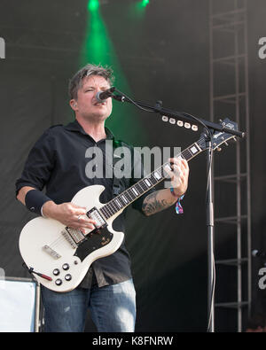 Chicago, Illinois, USA. 16 Sep, 2017. JACK O'SHEA von Bayside während Riot Fest Musik Festival bei Douglas Park in Chicago, Illinois Credit: Daniel DeSlover/ZUMA Draht/Alamy leben Nachrichten Stockfoto