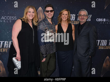 Los Angeles, USA. 19 Sep, 2017. Ausführende Produzenten Gretchen J. Berg, Aaron Harberts, Heather Kadin, und Alex Kurtzman Ankunft auf dem Star Trek Discovery Premiere ArcLight Theater in Los Angeles. September 19, 2017 Credit: Tsuni/USA/Alamy leben Nachrichten Stockfoto