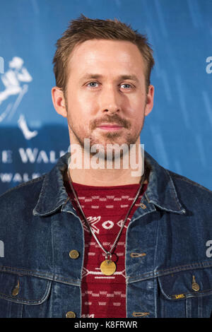 Madrid, Spanien. 19 Sep, 2017. Ryan Gosling am Fotoshooting für "Blade Runner 2049" im Hotel Villamagna. Madrid, 19.09.2017 | Verwendung weltweit Quelle: dpa/Alamy leben Nachrichten Stockfoto