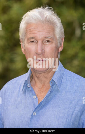 Rom, Italien. 12 Sep, 2017. Richard Gere besucht die 'Norman' Fotoshooting bei Quattro Fontane Hotel am 12. September 2017 in Rom, Italien. | Verwendung weltweit Quelle: dpa/Alamy leben Nachrichten Stockfoto