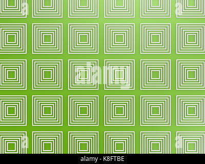Grüne quadratische Muster Stockfoto