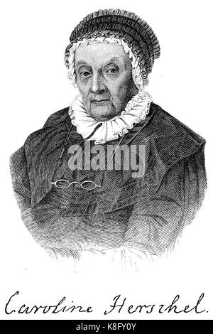 CAROLINE HERSCHEL (1750-1848) Deutscher Astronom, Schwester von William Herschel Stockfoto