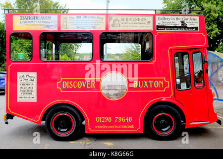 Buxton, Derbyshire, UK. August 23, 2017. In einem umgebauten Milch schweben als acht Sitz tour bus an Buxton in Derbyshire verwendet. Stockfoto