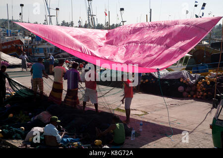 Mirissa Fischereihafen Südprovinz Sri Lanka Stockfoto