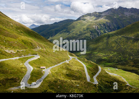 Oberalppass, Schweiz Stockfoto