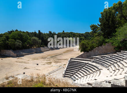 Die antike Akropolis von Rhodos auf dem Monte Smith Stockfoto