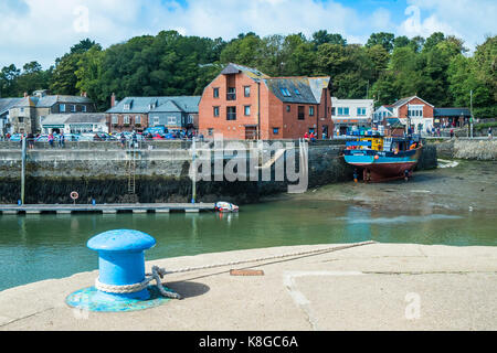 Padstow Padstow - Ebbe im Hafen an der Küste von North Cornwall. Stockfoto