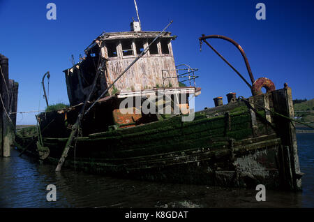 Mary D. Hume Schlepper, Gold Beach, Oregon Stockfoto