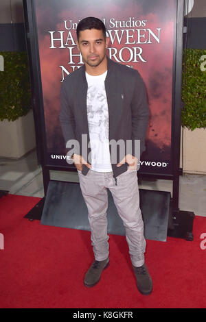Wilmer Valderrama besucht die "Halloween Horror Nights' Eröffnung der Universal Studios am 15. September 2017 in Universal City, Kalifornien. Stockfoto
