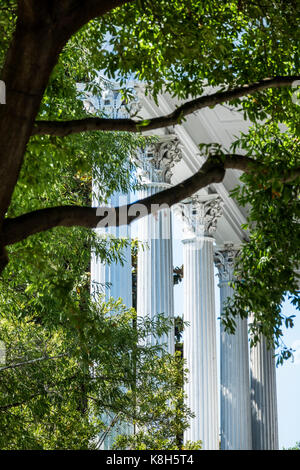 Wilmington North Carolina, historisches Viertel, Market Street, Kenan Plaza, Bellamy Mansion Museum, Vorkriegsarchitektur, geriffelte Säulen, Besucher reisen tr Stockfoto