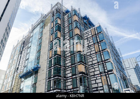 Die neue Birmingham Hauptsitz der HSBC Bank im Bau in der Broad Street, Birmingham Stockfoto