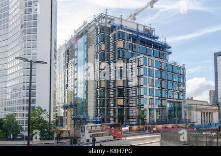 Die neue Birmingham Hauptsitz der HSBC Bank im Bau in der Broad Street, Birmingham Stockfoto