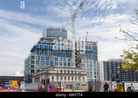 Die neue Birmingham Hauptsitz der HSBC Bank im Bau in der Broad Street, Birmingham Stockfoto