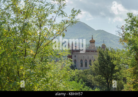 Rocchetta Mattei Schloss in Riola, Grizzana Morandi - Bologna Provinz Emilia Romagna, Italien Stockfoto