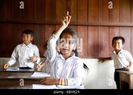 Arrupe Karuna krom Outreach Program von der katholischen Kirche (Jesuiten) in Battambang, Kambodscha laufen. ländlichen Schule. Stockfoto