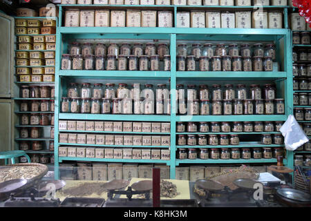 Traditionelle chinesische Medizin Apotheke. ho Chi minh Stadt. vietnam. Stockfoto