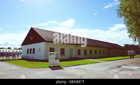 Museum an der KZ-Gedenkstätte in Dachau, Deutschland Stockfoto