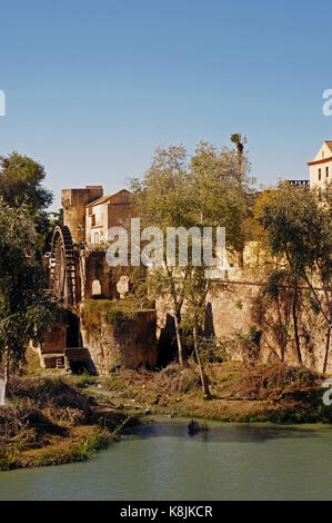 Molino de la Albolafia - Alte Mühle am Fluss Gwadalkiwir Stockfoto