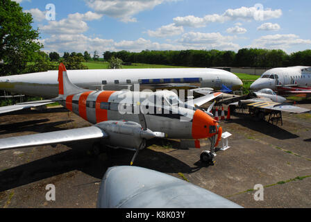 Vereinigtes Königreich, Shenley, London Colney, die de Havilland aircraft Museum, de Havilland Dove Stockfoto