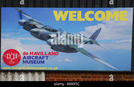 Vereinigtes Königreich, Shenley, London Colney, die de Havilland aircraft Museum Stockfoto