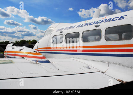 Vereinigtes Königreich, Shenley, London Colney, die de Havilland aircraft Museum, de Havilland Dove Stockfoto