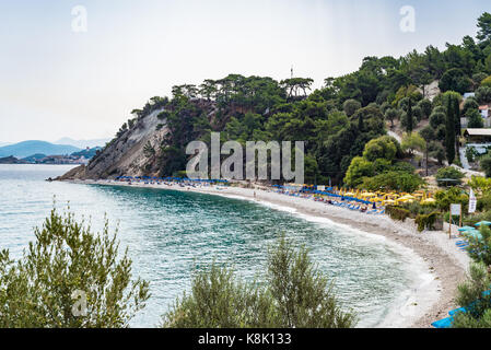 Die Insel Samos, Griechenland - 18. September 2016: Tsamadu Beach, Samos, Griechenland Stockfoto