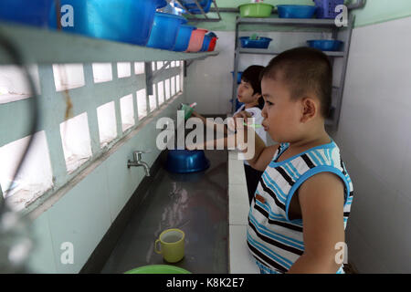 Vietnam. Zentrum für blinde Kinder. das tägliche Leben. Stockfoto