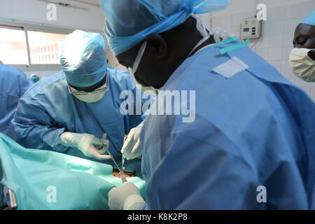 Afrika. Sotouboua Krankenhaus. Operationssaal. togo. Stockfoto