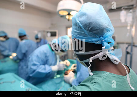 Afrika. Sotouboua Krankenhaus. Operationssaal. togo. Stockfoto