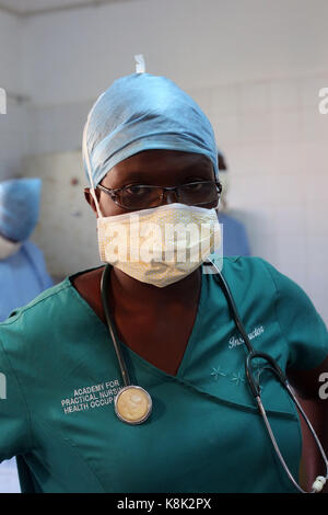 Afrika. Sotouboua Krankenhaus. Operationssaal. togo. Stockfoto