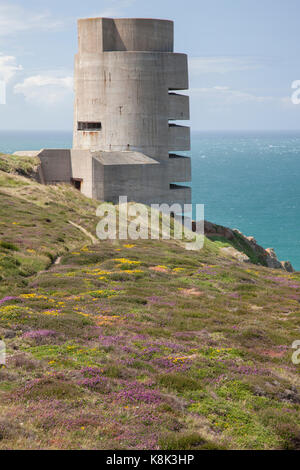 Bunker von Friedrich Tamms, NS-Architekten in Guernsey konzipiert Stockfoto