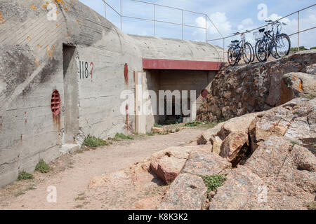 Bunker von Friedrich Tamms, NS-Architekten in Jersey konzipiert Stockfoto