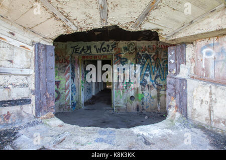 Bunker von Friedrich Tamms, NS-Architekten in Jersey konzipiert Stockfoto