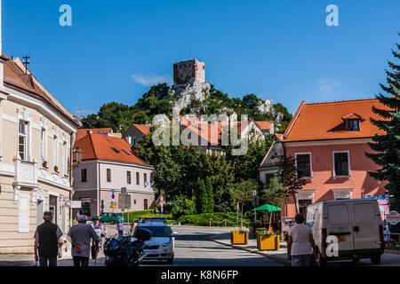 Die Ziege Schloss in Mikulov, Südmähren, Tschechische Republik Stockfoto